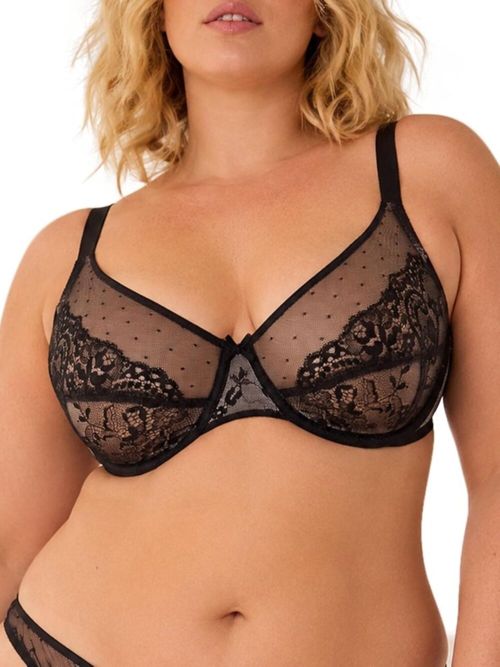 Lace Underwire Minimizer Bra for Women | Unlined Full Coverage Comfort Fit